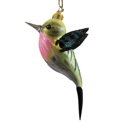 Morawski 5.0" Ruby Throated Hummingbird Ornament Summer Bird Nectar  -  Tree Ornaments