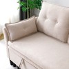 Mocamel L-Shaped Reversible Chaise Sectional Sofa with Storage - Cotton-Linen, Office & Apartment Ready - 4 of 4
