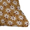 26"x26" Deny Designs Avenie Boho Daisies Square Outdoor Throw Pillow Brown/Gold: Abstract Design, Polyester Weave - 3 of 4