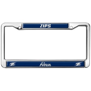 University of Akron Zips Full Size Standard License Plate Metal Frame - 1 of 4