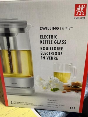 Zwilling Enfinigy Glass Kettle - Silver