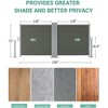 71' x236' Retractable Double Side Awning, 280g Polyester, Waterproof & UV-Resistant Privacy Screen for Patio, Deck, Pool - 4 of 4