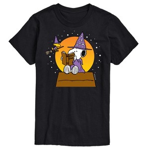 Men's - Peanuts - Sorcerer Snoopy Woodstock Short Sleeve Graphic T-Shirt - 1 of 4