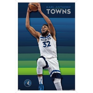 Trends International NBA Minnesota Timberwolves - Karl-Anthony Towns 23 Framed Wall Poster Prints - 1 of 4