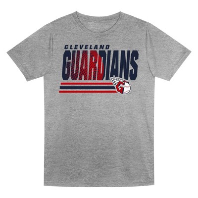 MLB Cleveland Guardians Boys' Gray Poly T-Shirt