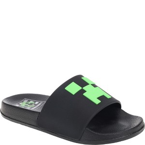 Minecraft Boys' Sport Slide Sandals, Comfort Casual Pool Slide Outdoor - 1 of 4