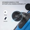 100% ABS Lightweight Suitcase with 360° Spinner Wheels, Telescoping Handle & Spacious Interior Durable, Secure Travel Luggage Set - 3 of 4