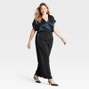 Women's High-Rise Satin Side Striped Straight Trousers - A New Day™ - 3 of 3