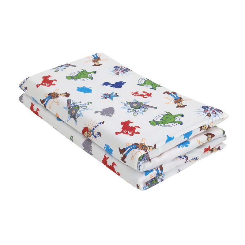 Disney Toy Story 4 - Blue, Green, Red and White Preschool Nap Pad Sheet, 2 of 5