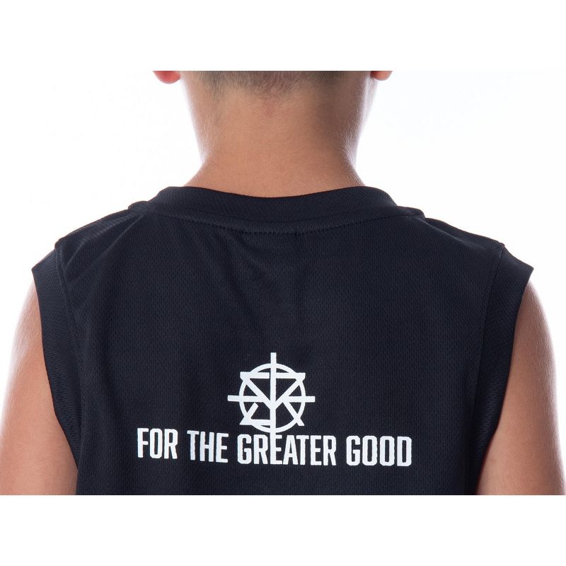 WWE Boys' Seth Rollins For The Greater Good Tank Short Sleep Pajama Set Black, 5 of 7