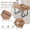 Okak 55IN Modern Rectangular Dining Table, Kitchen Table with Thick Tabletop and Metal Legs, Small Table for Living Room - 4 of 4