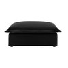 PAGED Corduroy Fabric Ottoman, Modern Wooden Sectional Sofa Footstool Module with Thickened Seat Cushion, Shoe Bench for Living Room, Bedroom - 4 of 4