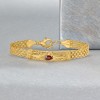 Ross-Simons 0.70 Carat Garnet Filigree Bracelet in 18kt Gold Over Sterling Size 7 - 3 of 4