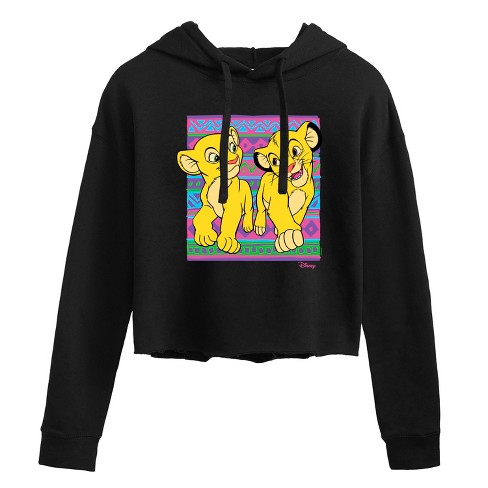 Women s Disney The Lion King Cropped Graphic Hoodie Target