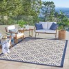 Gertmenian 9'x13' Paseo Bran Woven Indoor/Outdoor Accent Rug Navy Blue: Geometric, Fade-Resistant, Polypropylene - 4 of 4