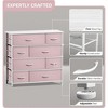 Sorbus Dresser with 8 Drawers - Storage Chest Organizer with Steel Frame, Wood Top, Handles, Fabric Bins - 3 of 4