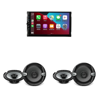 Jensen CAR723W 7" Touch Screen Multimedia Receiver + JVC Speakers