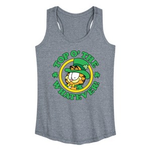 Women's - Garfield - Top O The Whatever Graphic Racerback Tank - 1 of 4