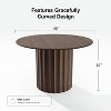 Dovelina 46" Round Dining Table Modern Wood Kitchen Table Dining Room Table for 4 People - 4 of 4