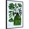 Amanti Art Abstract Green Floral No 2 by Susan Black Framed Canvas Wall Art - 2 of 4