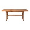 Modern Slat-Top Solid Acacia Wood Butterfly Outoor Dining Table - Brown - 3 of 4