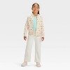 Girls' Zip-Up Fleece Hoodie Sweatshirt - Cat & Jack™ - 3 of 3