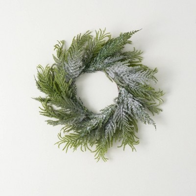 Sullivans Artificial Norfolk Island Cedar Christmas Accent Ring  Green  Indoor Christmas DÃƒÂ©cor