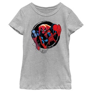 Girl's Spider-Man: Beyond Amazing Web Slinger Circle T-Shirt - 1 of 4