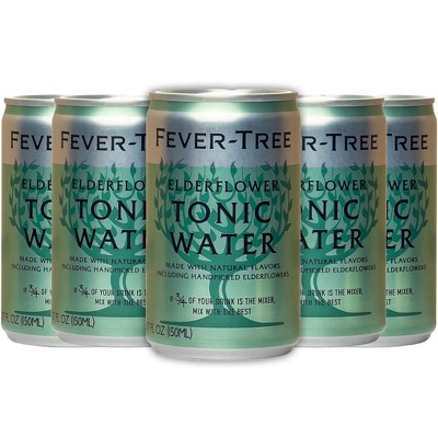 Fever Tree Elderflower Water- Premium Quality Mixer - Refreshing Beverage for Cocktails & Mocktails 150ml Bottles