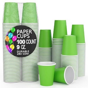 Crown Display 9 oz. Disposable Coffee Cups Paper Cups Hots Drinks/Cold Cups Durable Disposable Hot Tea Cup Disposable - 1 of 4