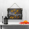 Northlight 15" Wooden 'Happy Thanksgiving' Hanging Wall Sign - 2 of 4