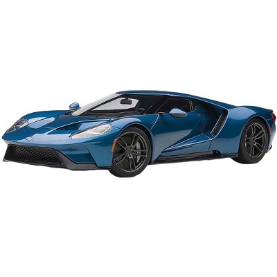 2017 Ford GT Liquid Blue 1/18 Model Car by Autoart