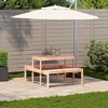 vidaXL Picnic Table Natural Solid Pine Wood Medium Seats Many - 3 of 4