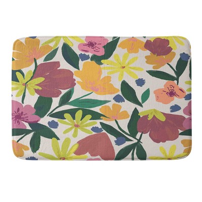 Oris Eddu Floral Magic Memory Foam Bath Rug - Deny Designs : Target