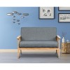 VYNXARIA 45" Gray living romm sofas Loveseat - 2 of 4