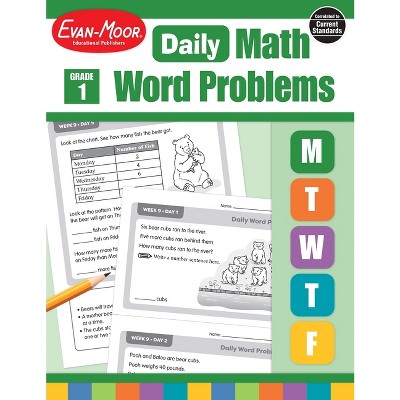 Daily Word Problems Math, Grade 1 Teacher Edition - by  Evan-Moor Educational Publishers (Paperback)