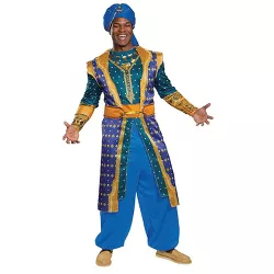 Disguise Men's Aladdin Genie Deluxe Halloween Costume - Size X Large - Blue