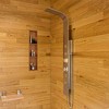 ALFI ABS16S-PC Polished Chrome 16Inch Folding Teak Wood Shower Seat Bench - 4 of 4