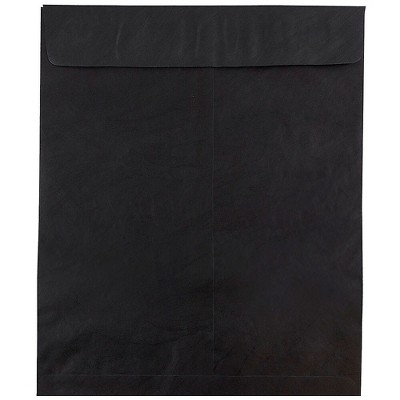 JAM Paper 11.5 x 14.5 Tyvek Tear-Proof Open End Catalog Envelopes Black V021386