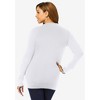 Jessica London Women's Plus Size Fine Gauge Cardigan - 3 of 4