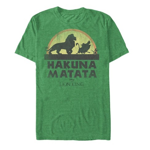 Teoría de la relatividad mueble garaje Men's Lion King Hakuna Matata Sunset Strut T-shirt : Target
