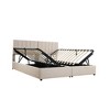NicBex Twin/King Size Linen Tufted Upholstered Platform Bed Frame with Lift Up Storage,Wood Slats Support,No Box Spring Needed,Easy Assembly - 4 of 4