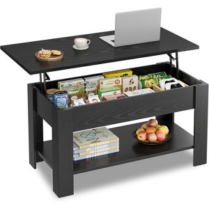 GALAXHERO 39" Lift-Top Coffee Table – Storage Coffee Table with Hidden Compartment & Open Shelf, for Living Room, Office & Reception Room - 1 of 4