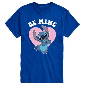 Men's - Lilo and Stitch - Be Mine Short Sleeve Graphic T-Shirt - 1 of 4