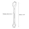 Unique Bargains 3cr13 Stainless Steel Chrome Plated Thin Metric Double Open-Ended Wrench - 2 of 4