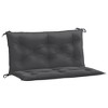 vidaXL Garden Bench Cushions 2 pcs Melange Anthracite 39.4"x19.7"x2.8" Fabric - 2 of 4