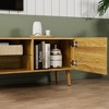 70 Inch Mid Century Modern TV Stand, TV Stand with Storage, Entertainment Center - 4 of 4