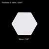 Unique Bargains Hexagon Shapes English Paper Reusable Sewing DIY Quilting Templates 100 Pcs - 2 of 4