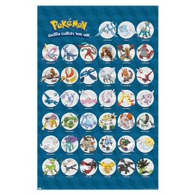 Trends International Pokemon - Legendary Wall Poster