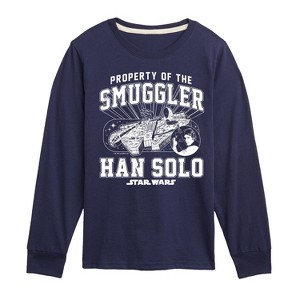 Boys' - Star Wars - Property Of The Smuggler Long Sleeve Graphic T-Shirt - 1 of 3
